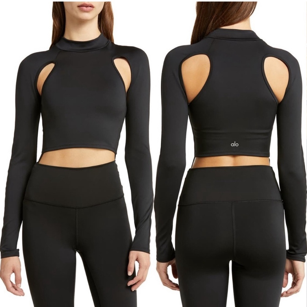 ALO Yoga Airlift Infinity Long Sleeve Top S - black